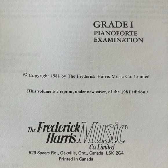 Royal Conservatory of Music Piano Examination Repertoire Book - Picture 2 of 4